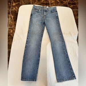 Calvin Klein Jeans Size 5 100% Cotton Straight Leg Light Wash Denim